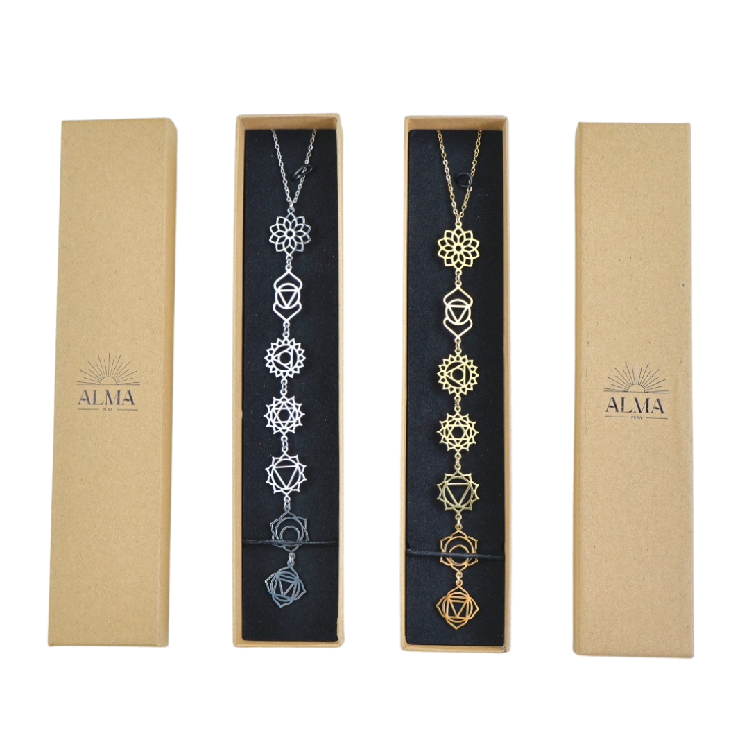 Collar Activador 7 Chakras ✨ Equilibrio Sanación San Valentin ❤️