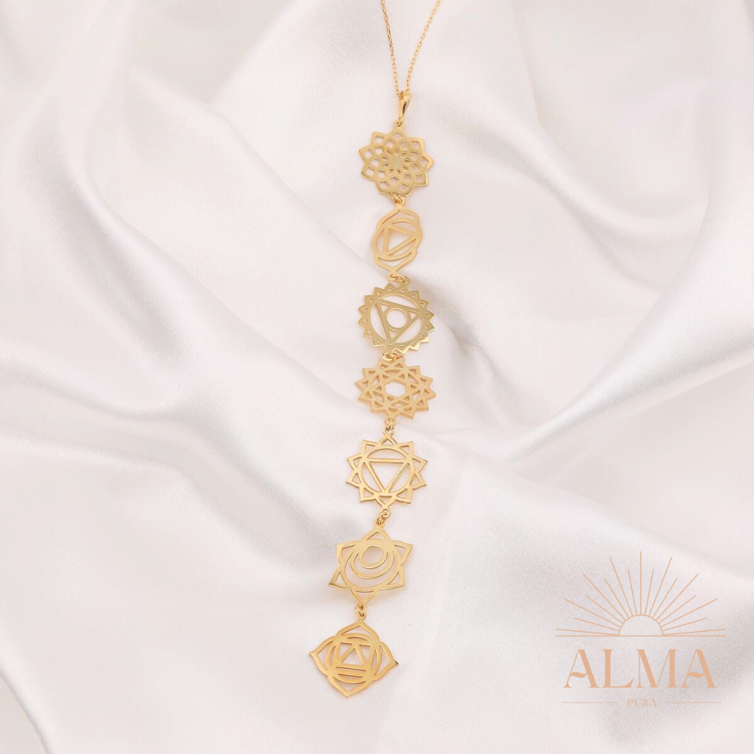 Collar Activador 7 Chakras ✨ Equilibrio Sanación San Valentin ❤️