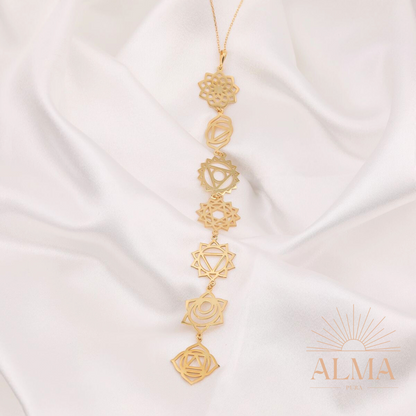 Collar Activador 7 Chakras ✨ Equilibrio Sanación San Valentin ❤️